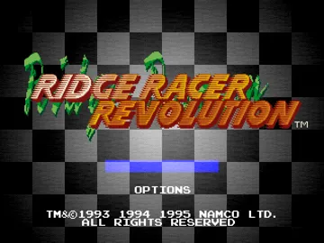 Ridge Racer Revolution (US) screen shot title